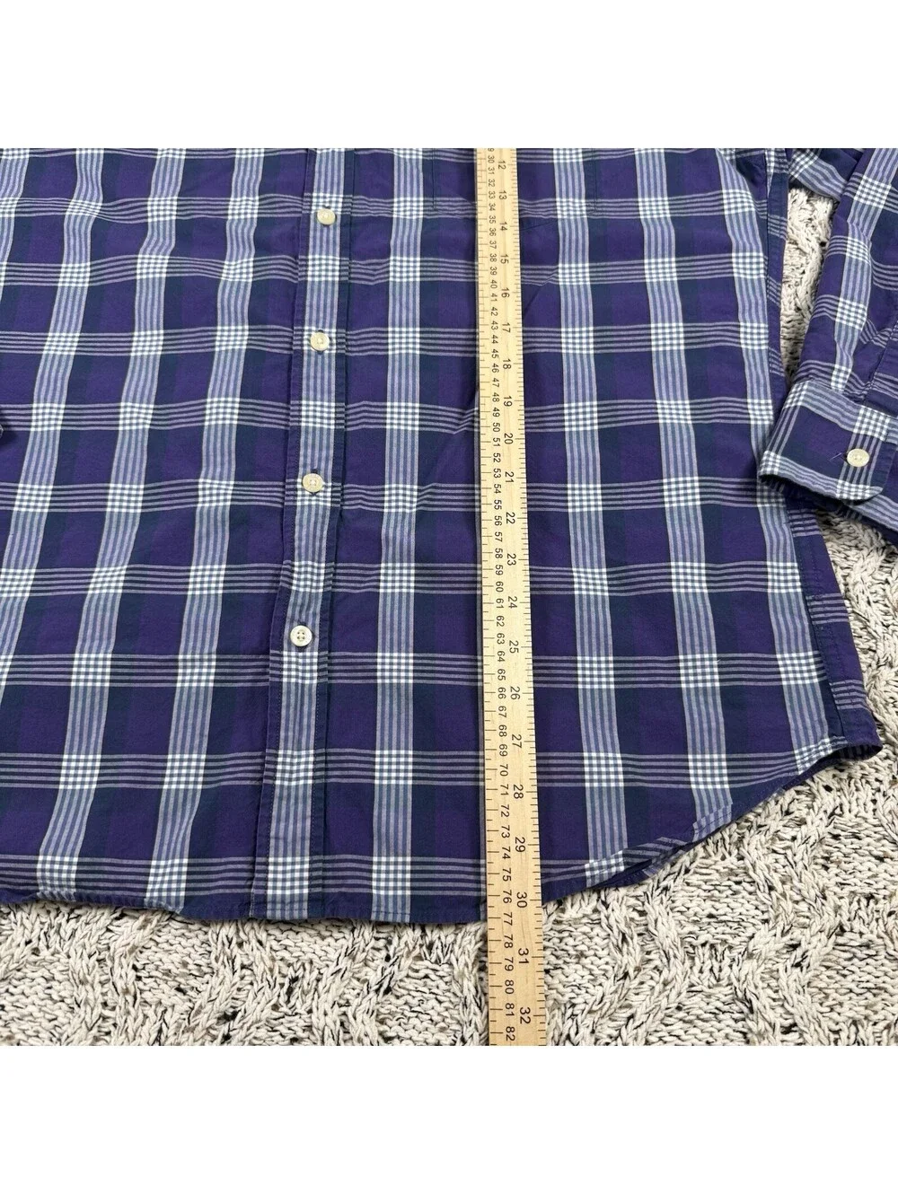 J Crew Quality Woven Shirt Men’s XL Purple Long Sleeve Button Down Casual